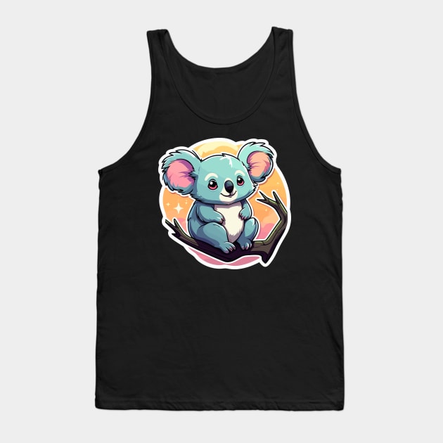 Koala Bear Illustration Tank Top by FluffigerSchuh